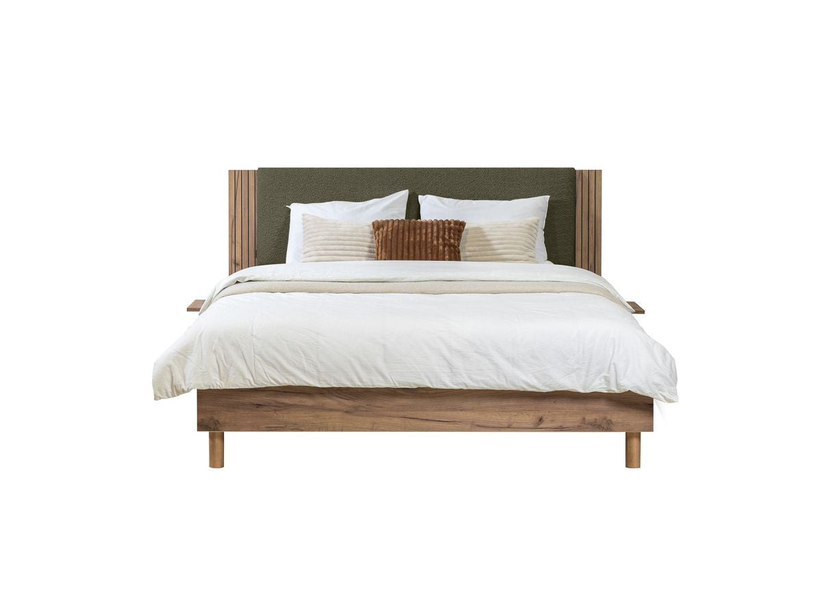 LIOR bed massief lattenbodem poten van natuurlijk hout
