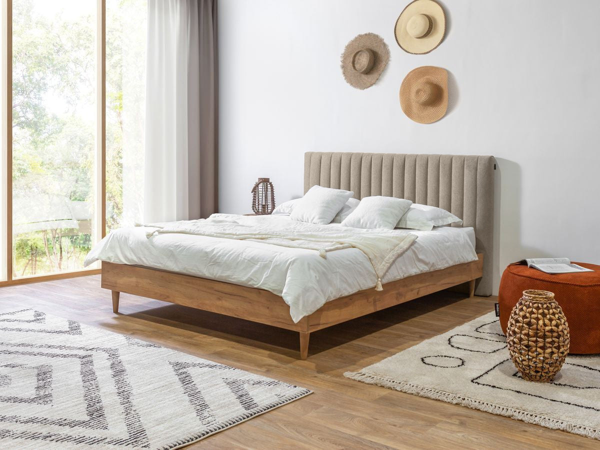 OCEANE bed met massieve lattenbodem