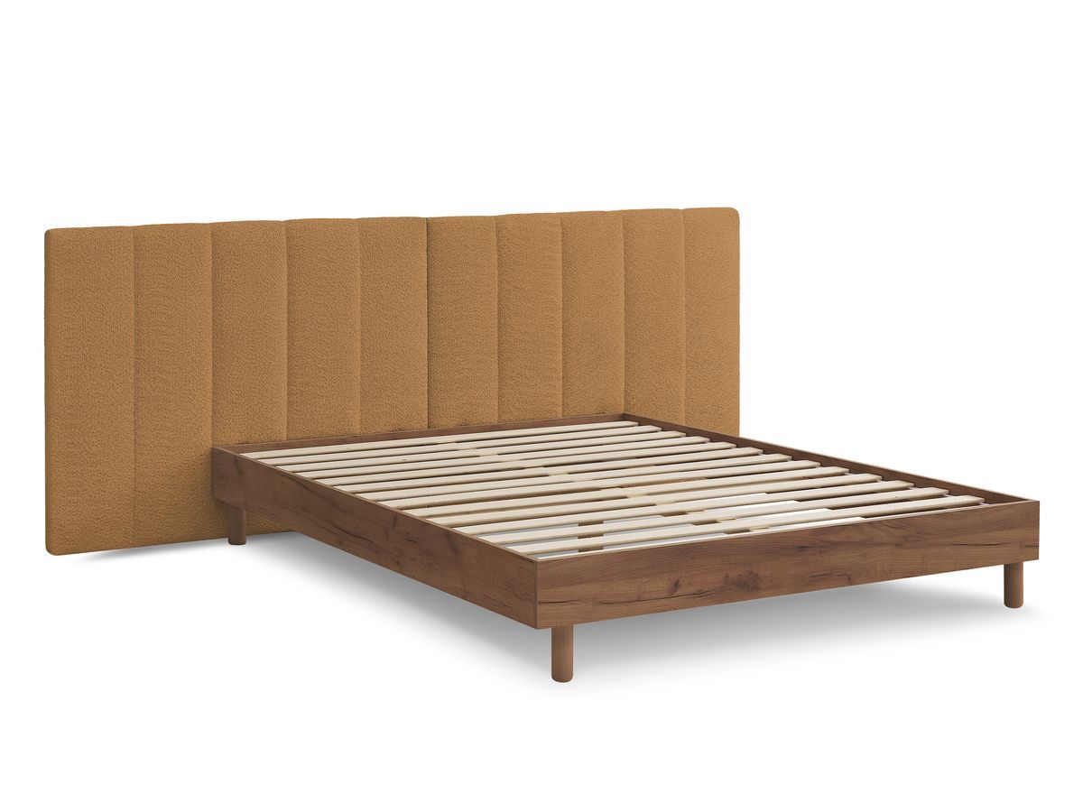 Licht TIMO bed van licht hout met massieve latten