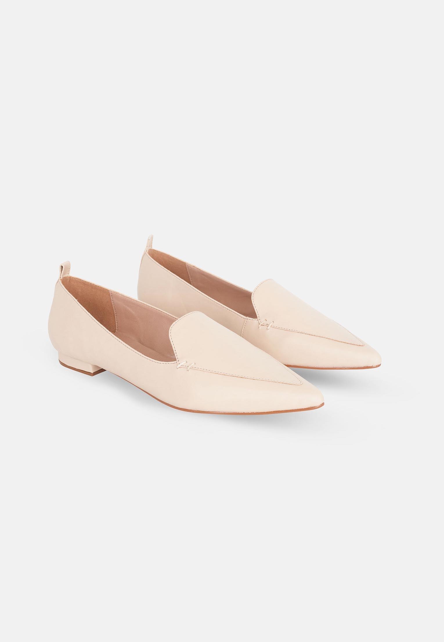 Mangará Butia Leren Ballerina - Beige