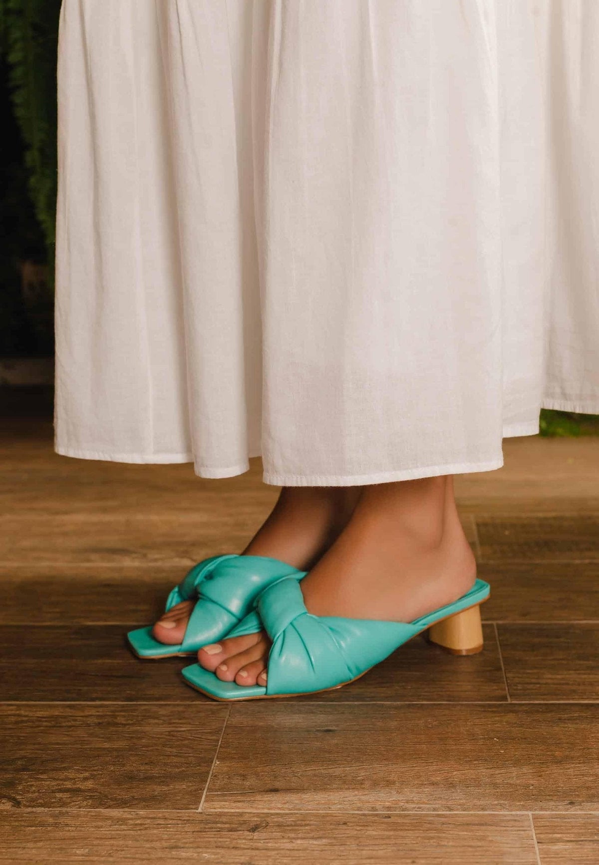 Mangará Caroba Muiltjes met Blokhak - Turkoois