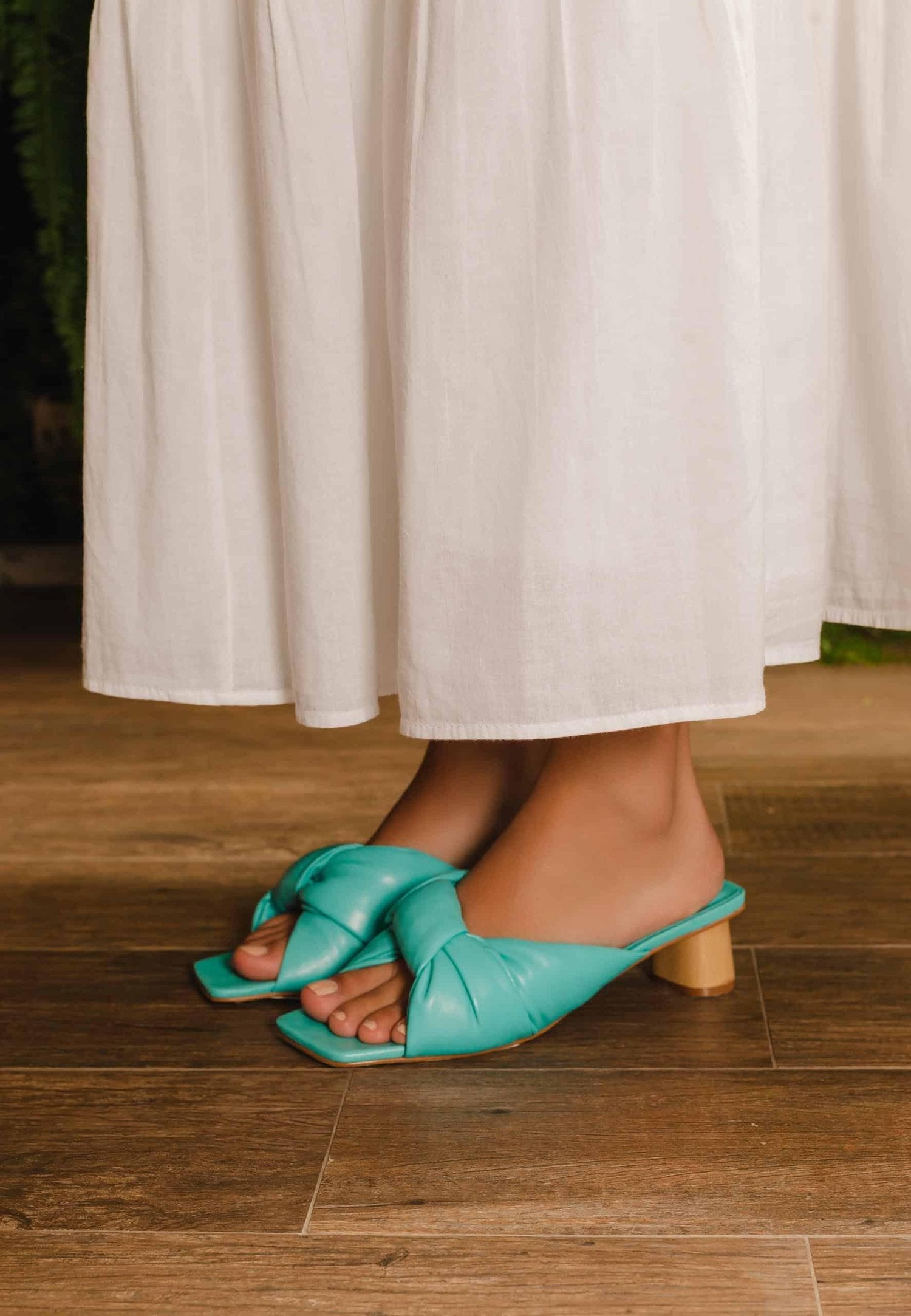 Mangará Caroba Muiltjes met Blokhak - Turkoois