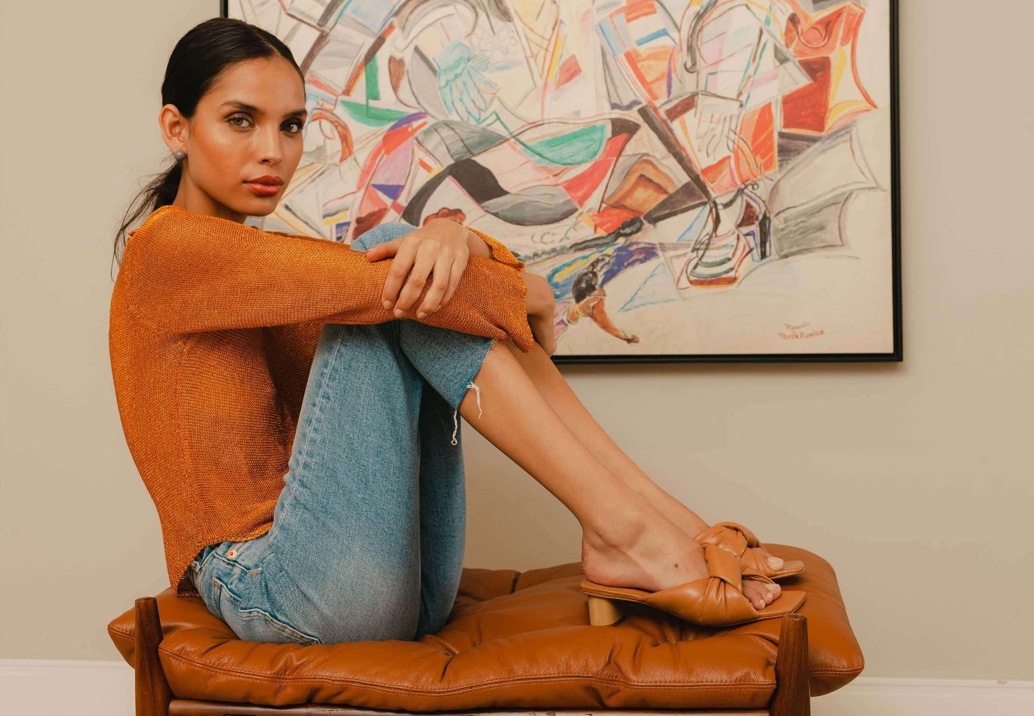 Mules à Talon Bloc Caroba Mangará - Chics et Confortables