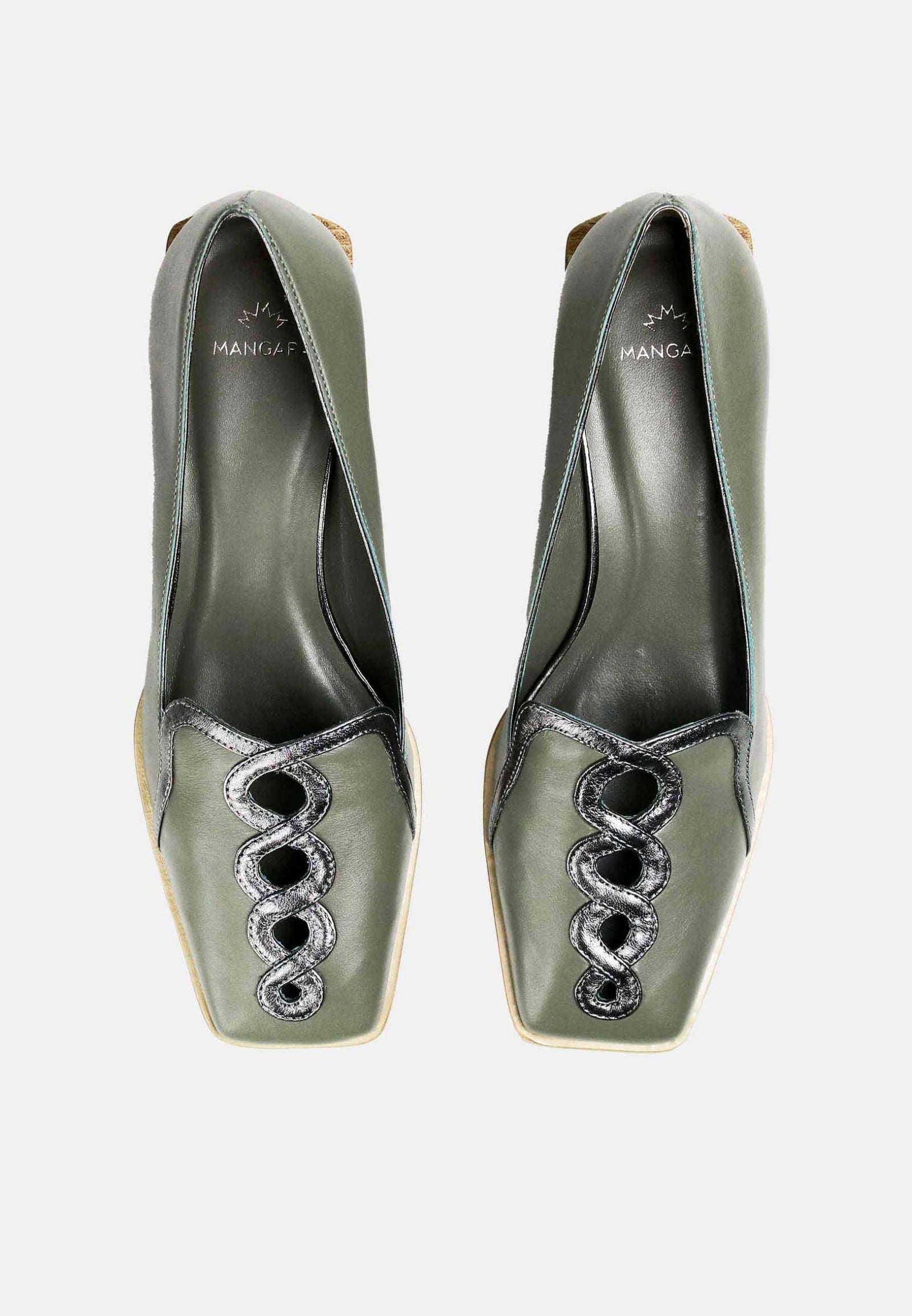 Mangará Cordia Leren Mocassins - Groen