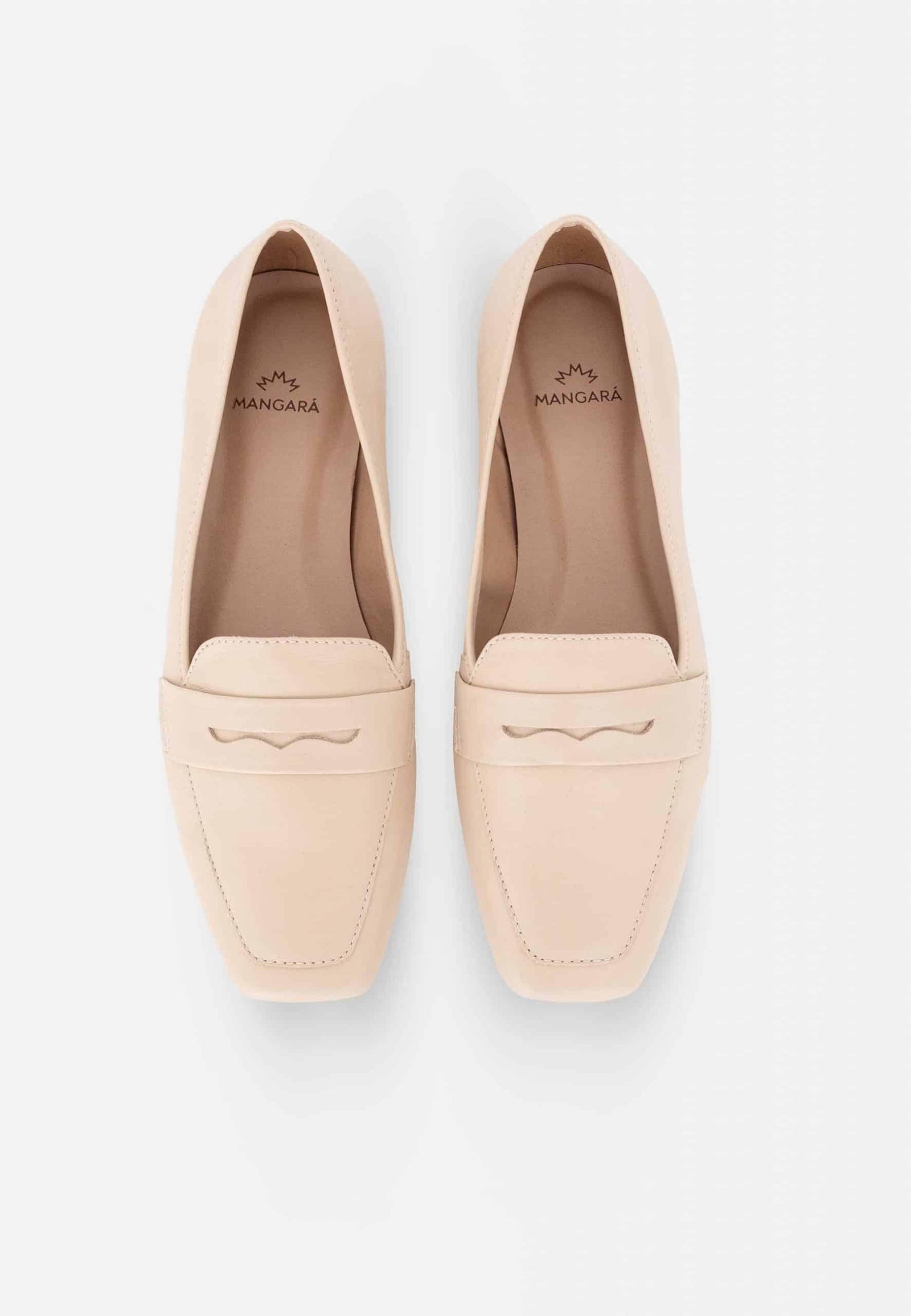 Mangará Dames Flats Cipo - Smalle Pasvorm - Beige