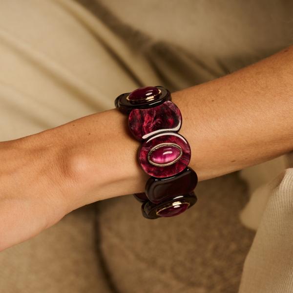 Armband - Karla Aubergine