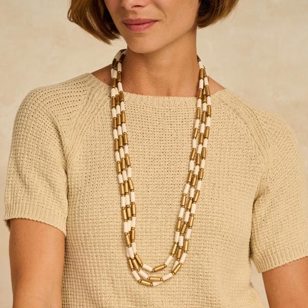 Collier - Urena Doré/Ecru