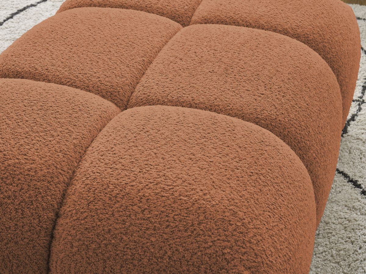 Pouf ALYA tissu bouclette