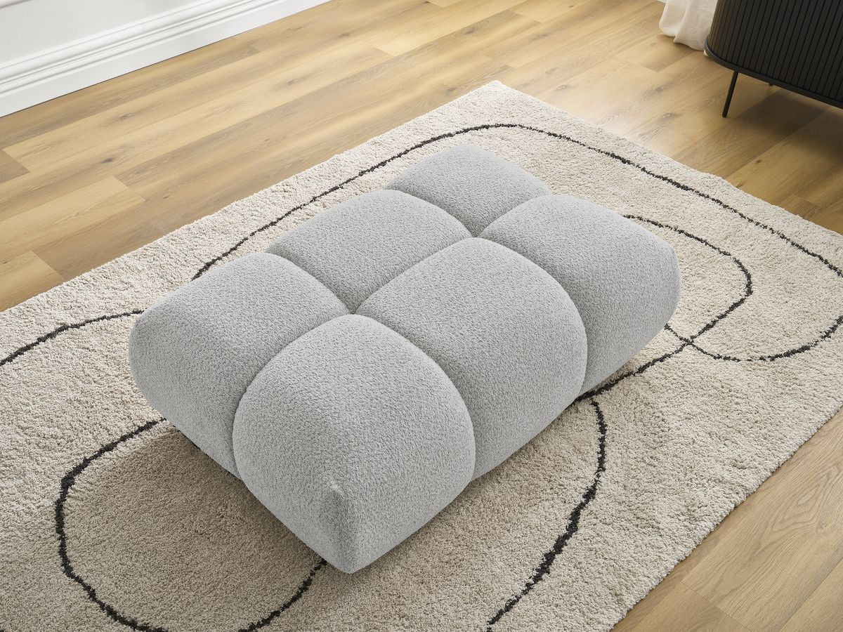 Pouf ALYA tissu bouclette