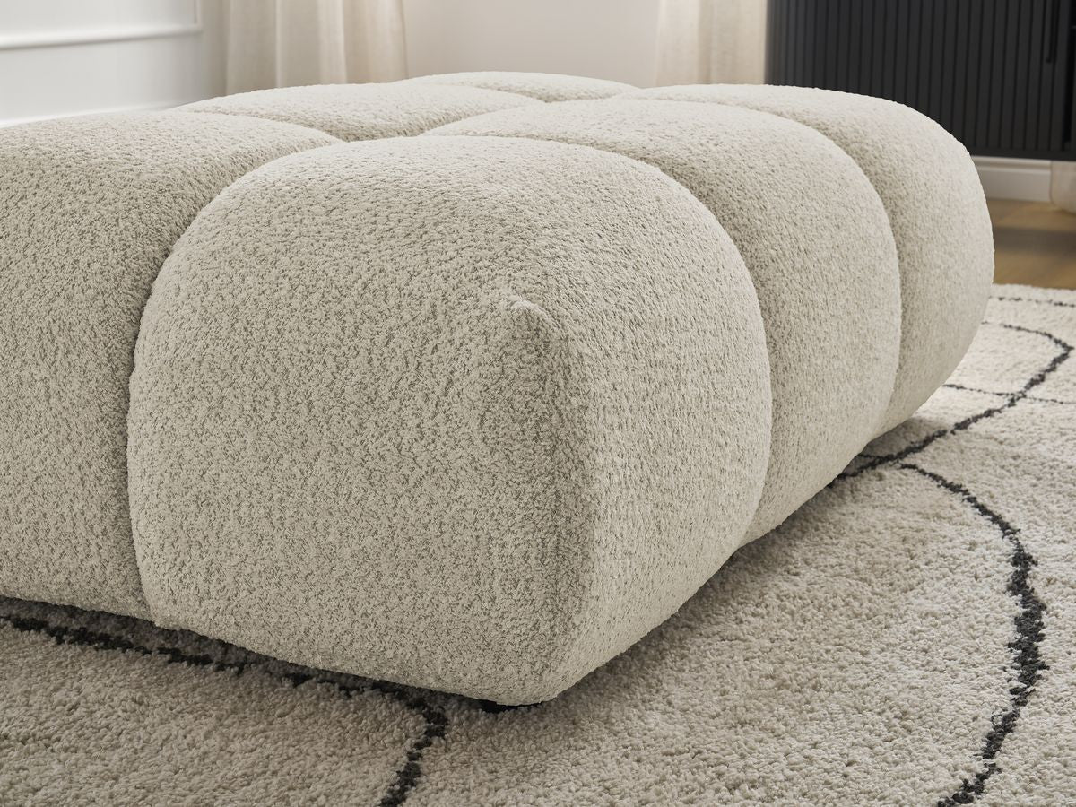 Pouf ALYA tissu bouclette