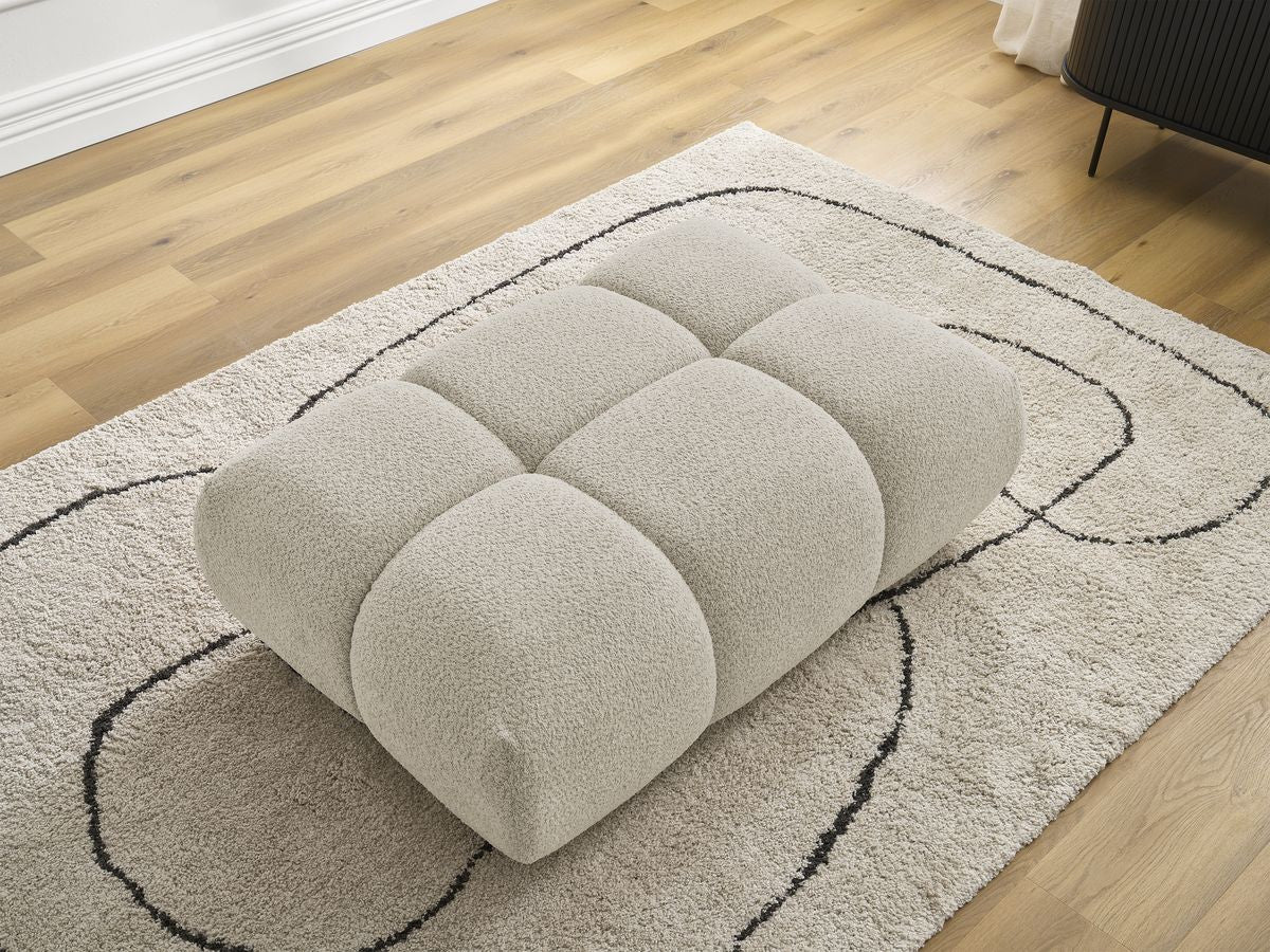 Pouf ALYA tissu bouclette