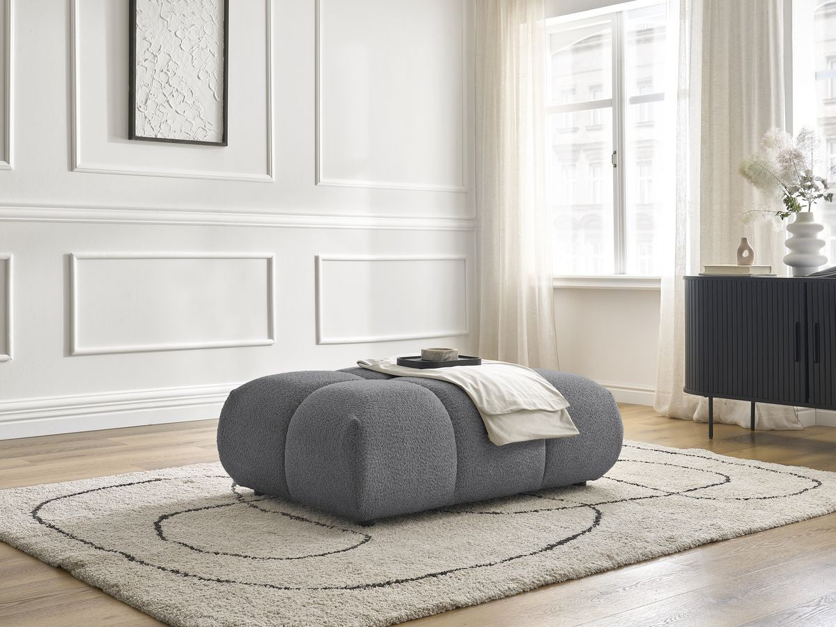 Pouf ALYA tissu bouclette