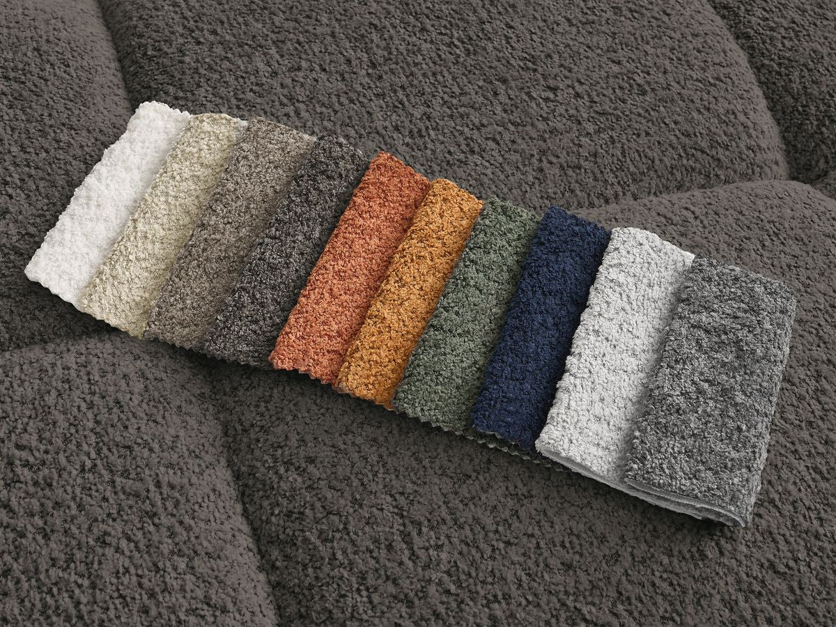 Pouf ALYA tissu bouclette