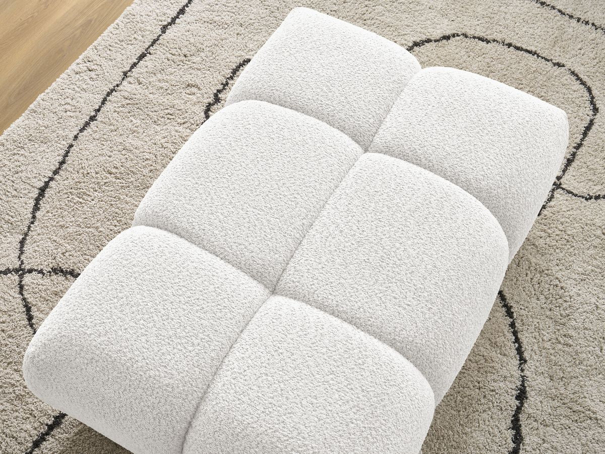Pouf ALYA tissu bouclette