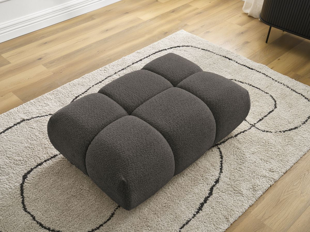 Pouf ALYA tissu bouclette