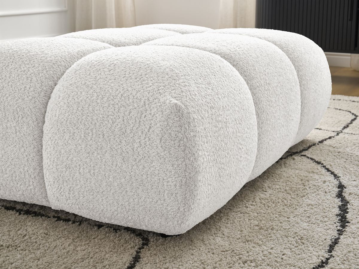 Pouf ALYA tissu bouclette