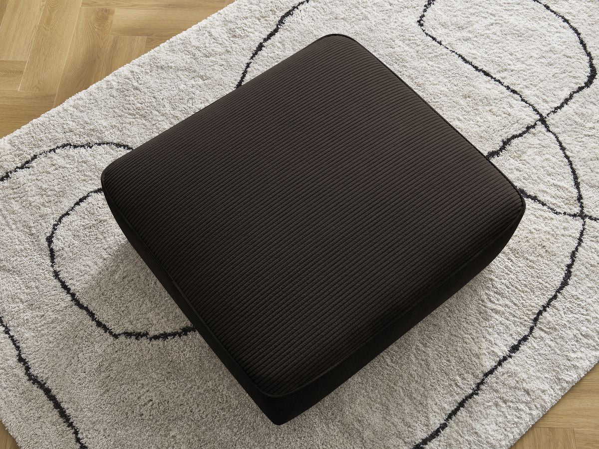 Pouf LEOPOLD velours côtelé