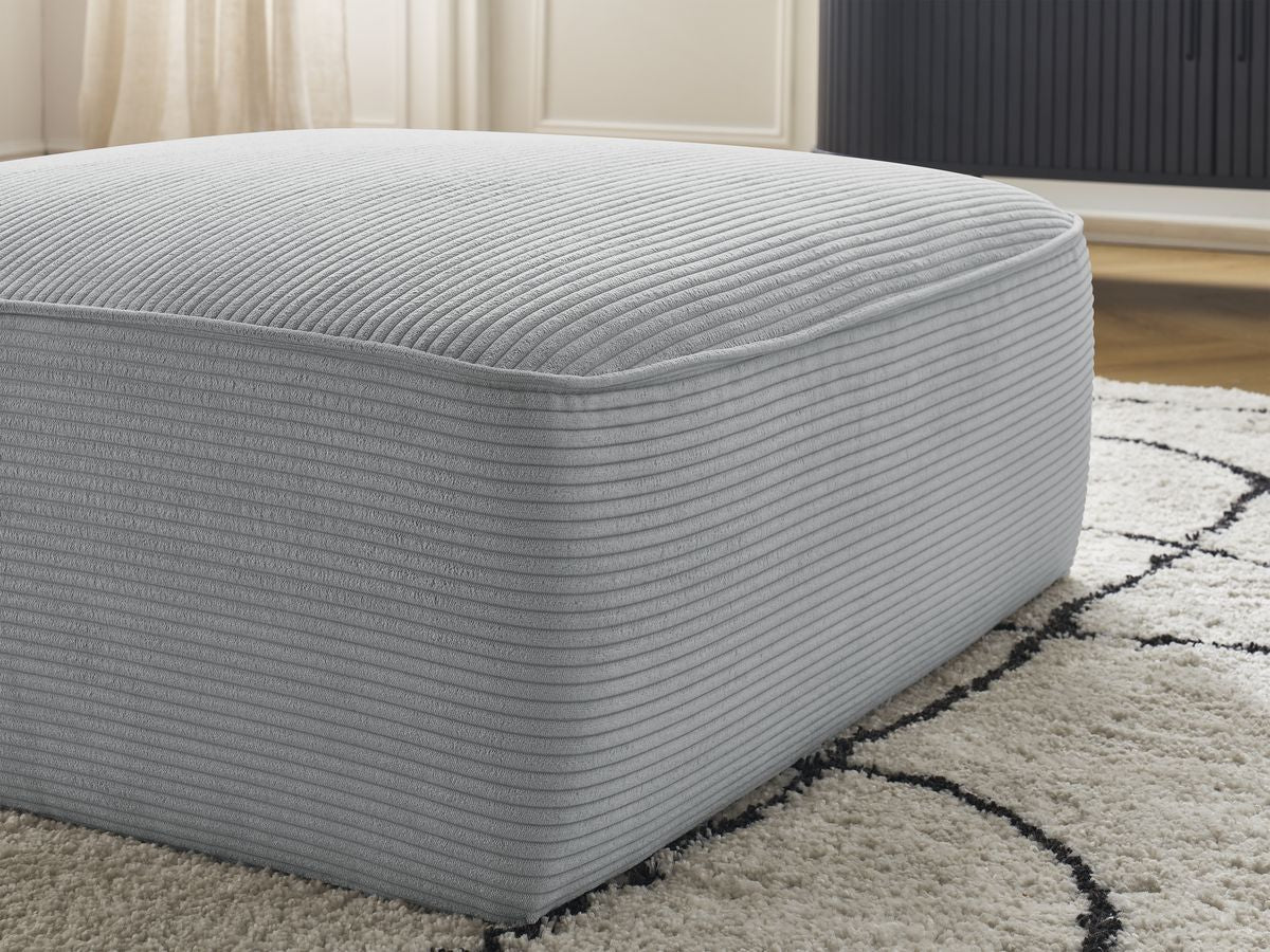 Pouf LEOPOLD velours côtelé
