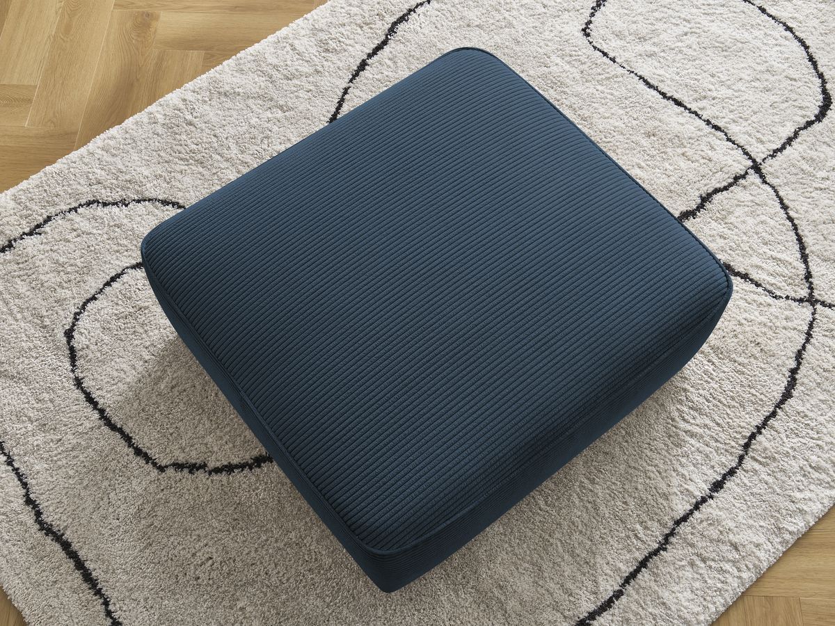 Pouf LEOPOLD velours côtelé