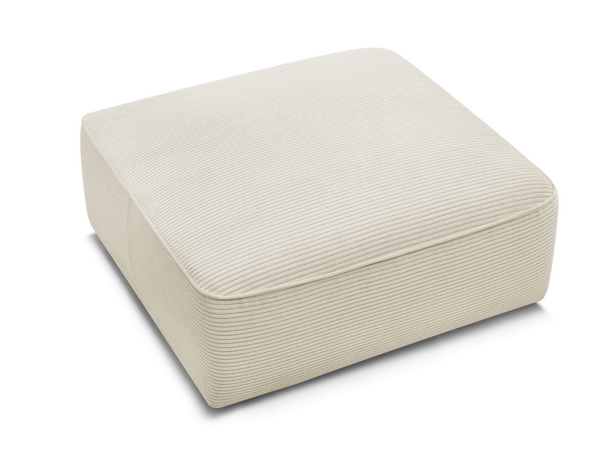 Pouf LEOPOLD velours côtelé