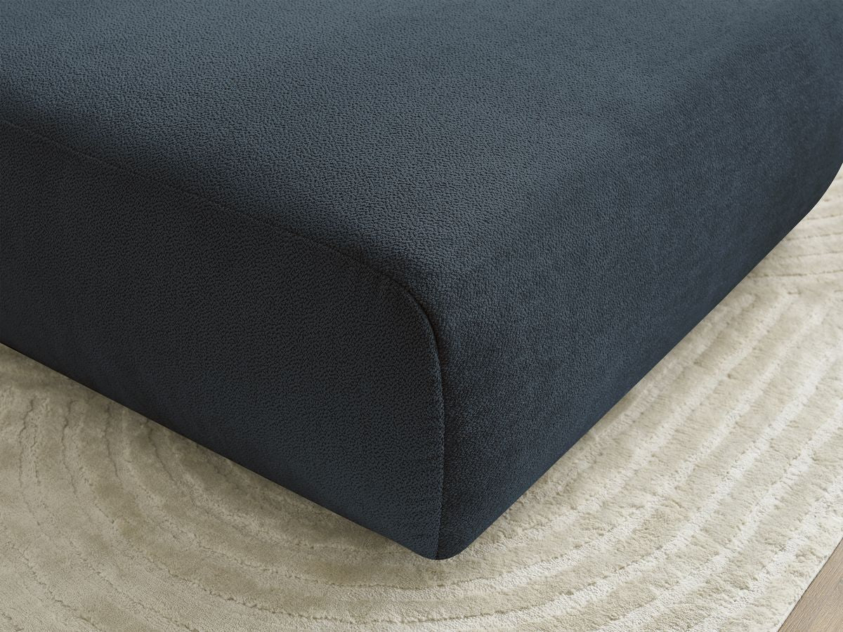 Pouf LUCIEN tissu lisse