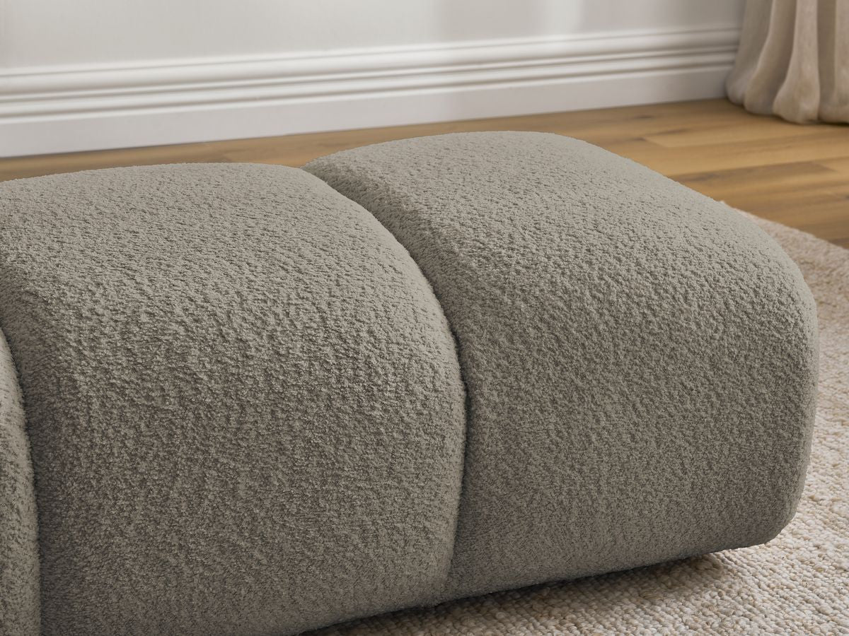 Pouf PAMIRA tissu bouclette