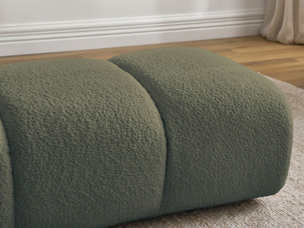 Pouf PAMIRA tissu bouclette