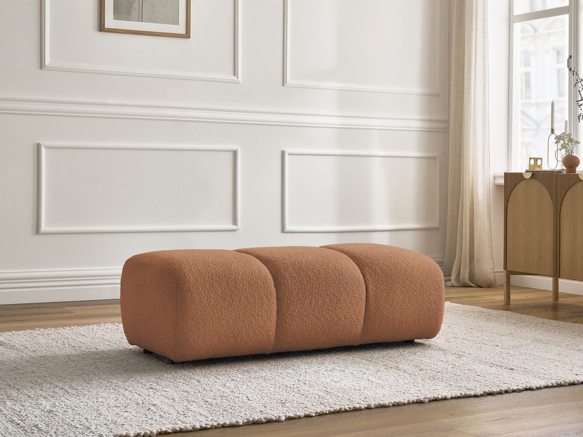 Pouf PAMIRA tissu bouclette