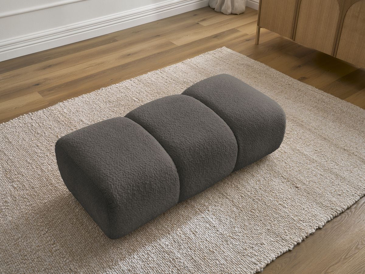 Pouf PAMIRA tissu bouclette