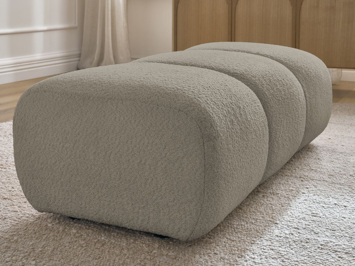 Pouf PAMIRA tissu bouclette