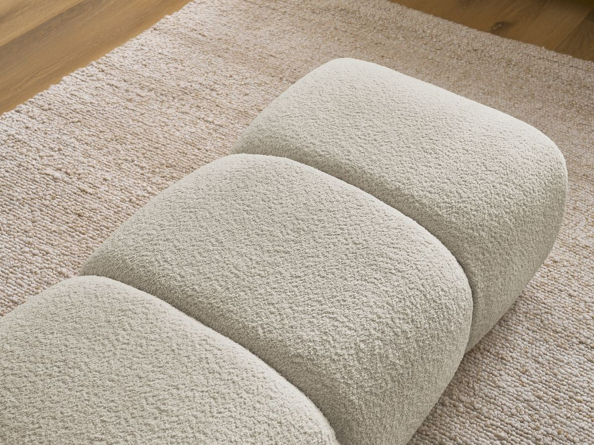 Pouf PAMIRA tissu bouclette