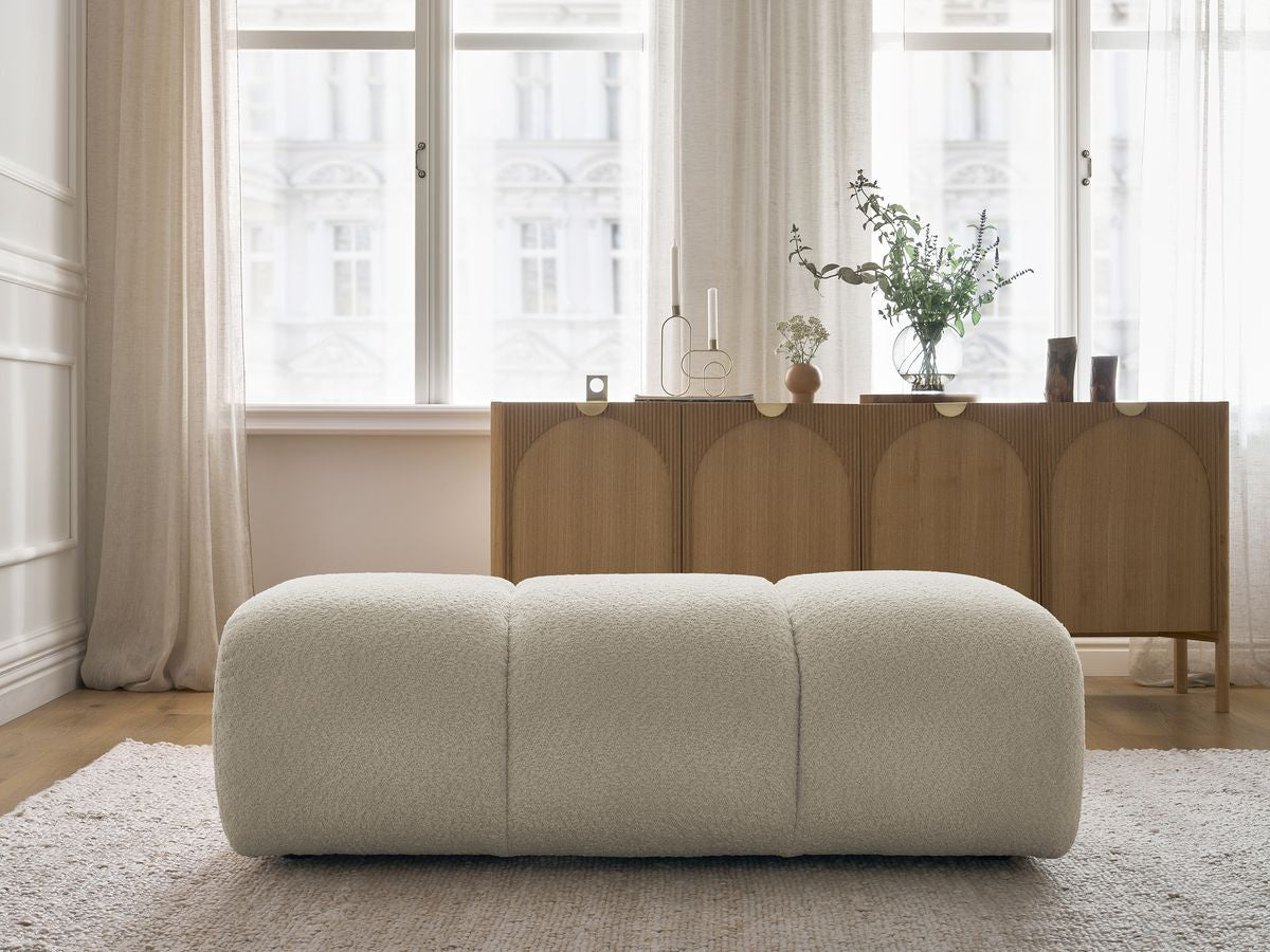 Pouf PAMIRA tissu bouclette