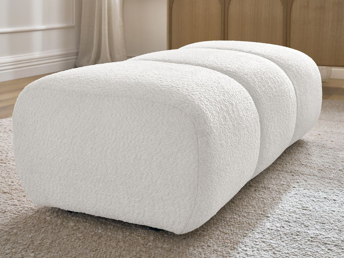 Pouf PAMIRA tissu bouclette