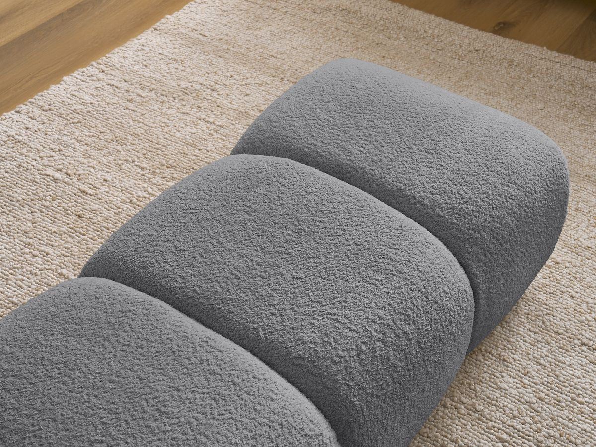 Pouf PAMIRA tissu bouclette
