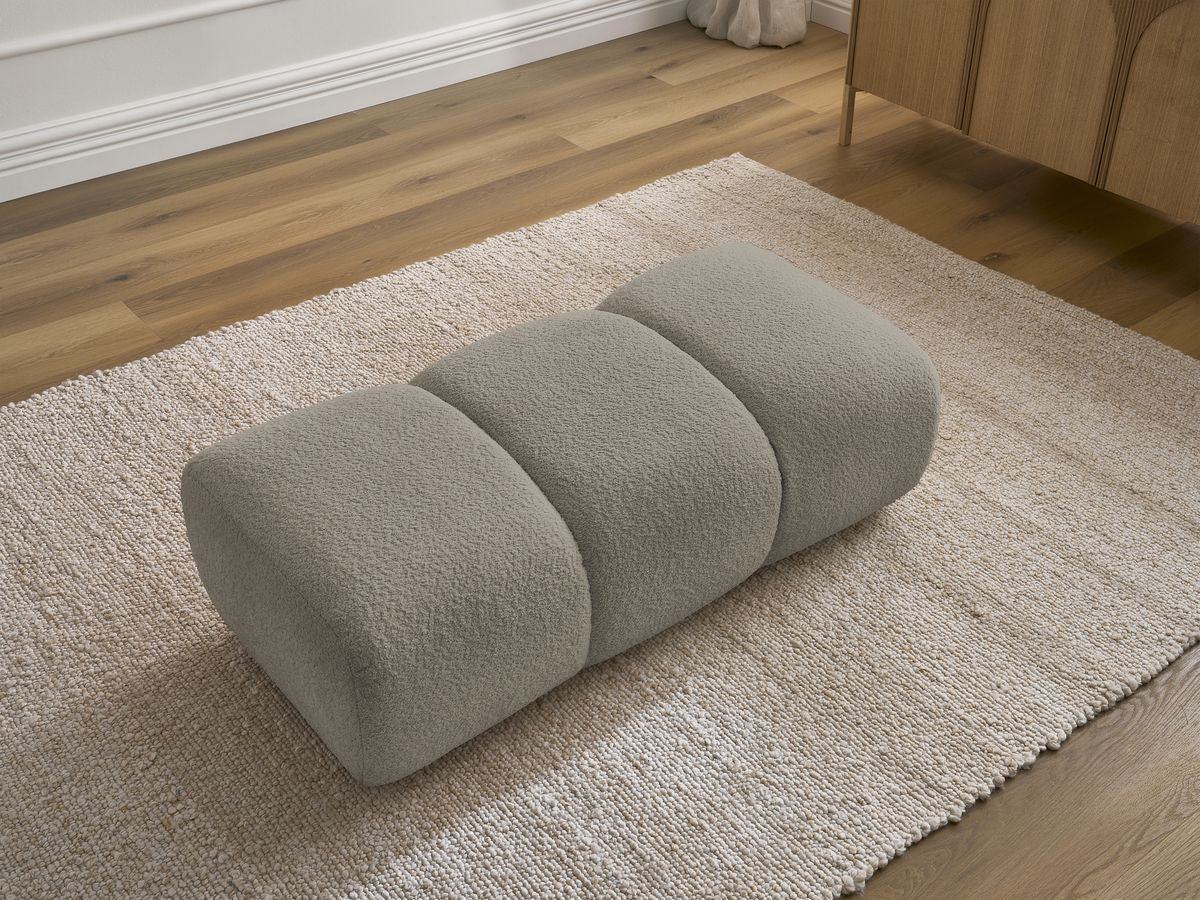 Pouf PAMIRA tissu bouclette