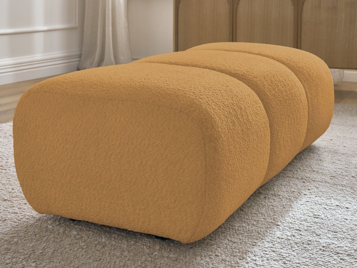 Pouf PAMIRA tissu bouclette