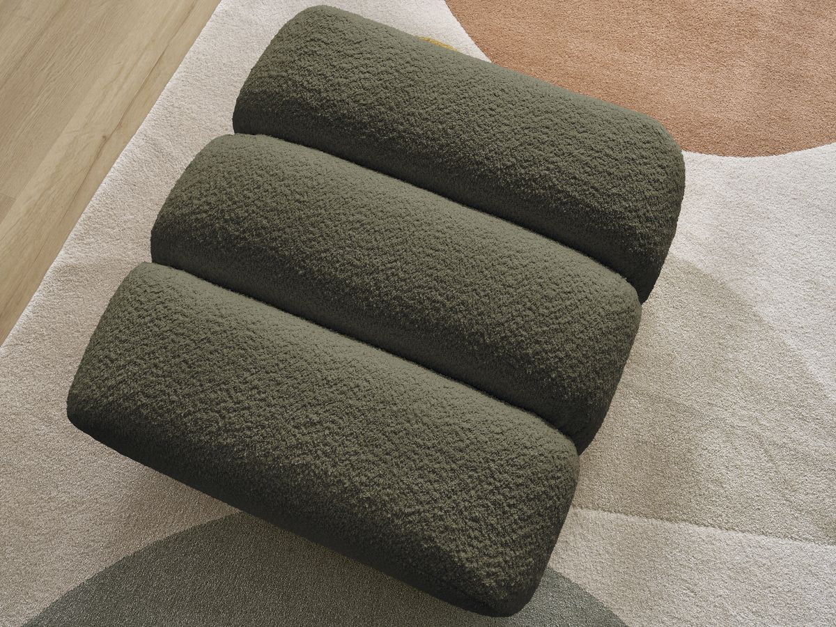 Pouf TALIA tissu bouclette