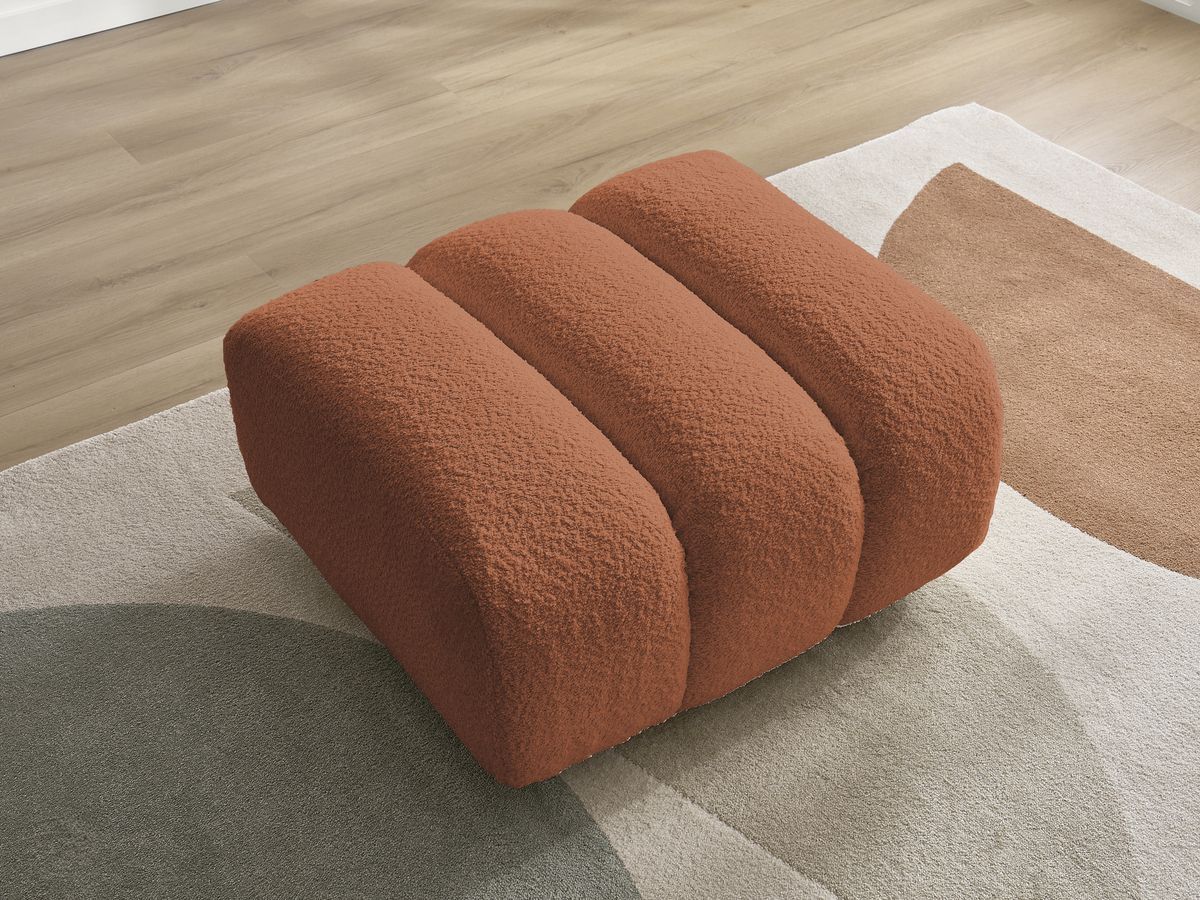 Pouf TALIA tissu bouclette