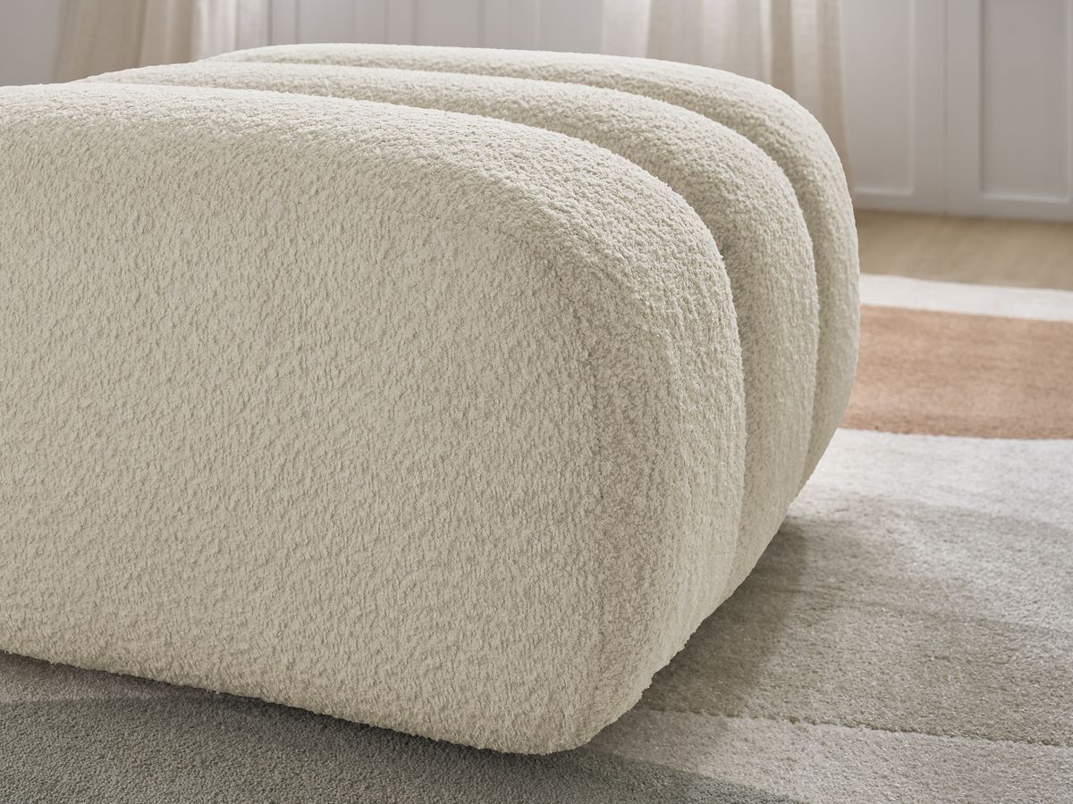 Pouf TALIA tissu bouclette