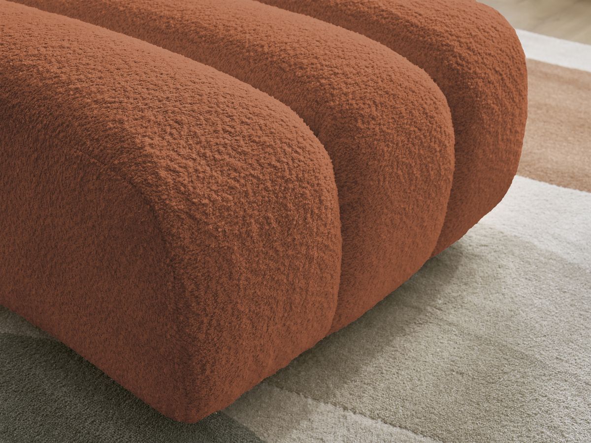 Pouf TALIA tissu bouclette