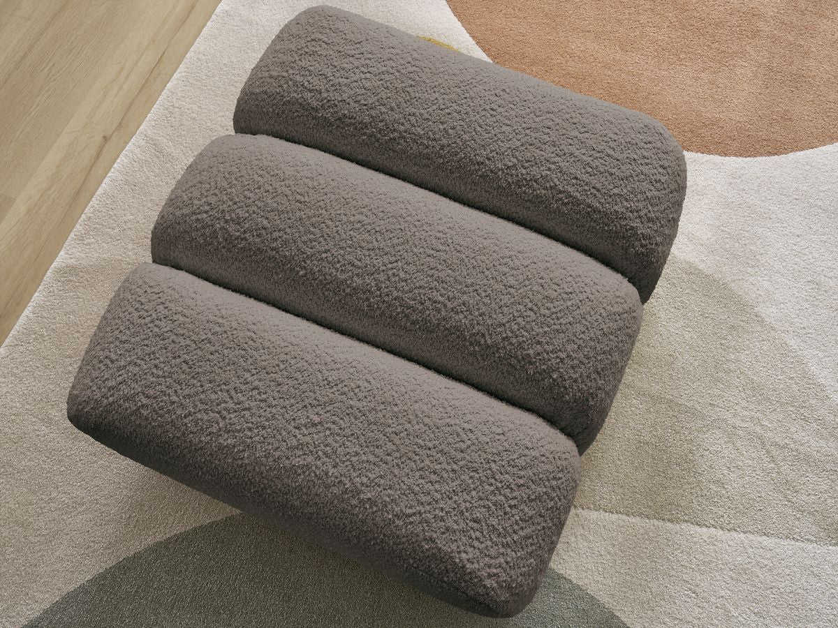 Pouf TALIA tissu bouclette