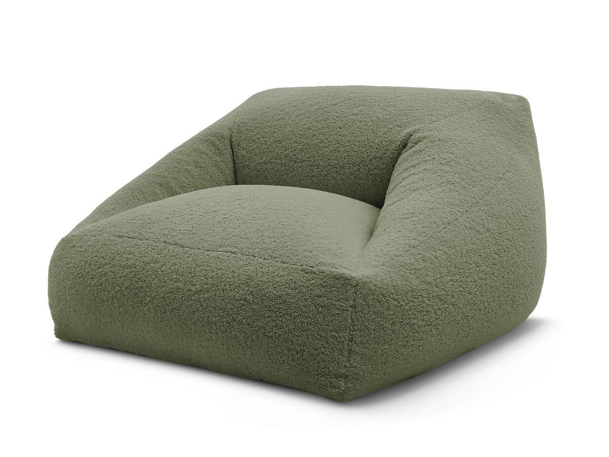 Pouf ultra moelleux LILIBET tissu bouclette