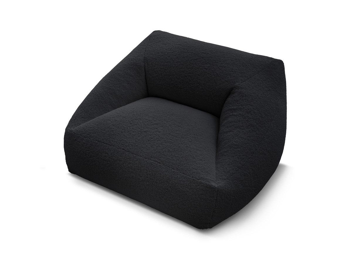 Pouf ultra moelleux LILIBET tissu bouclette