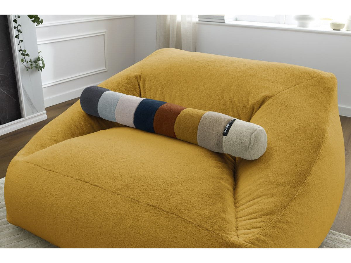 Pouf ultra moelleux LILIBET tissu imitation fourrure