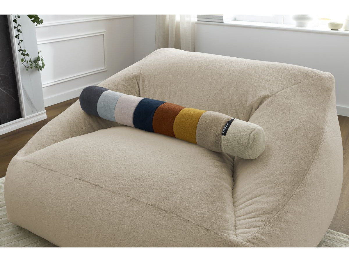 Pouf ultra moelleux LILIBET tissu imitation fourrure