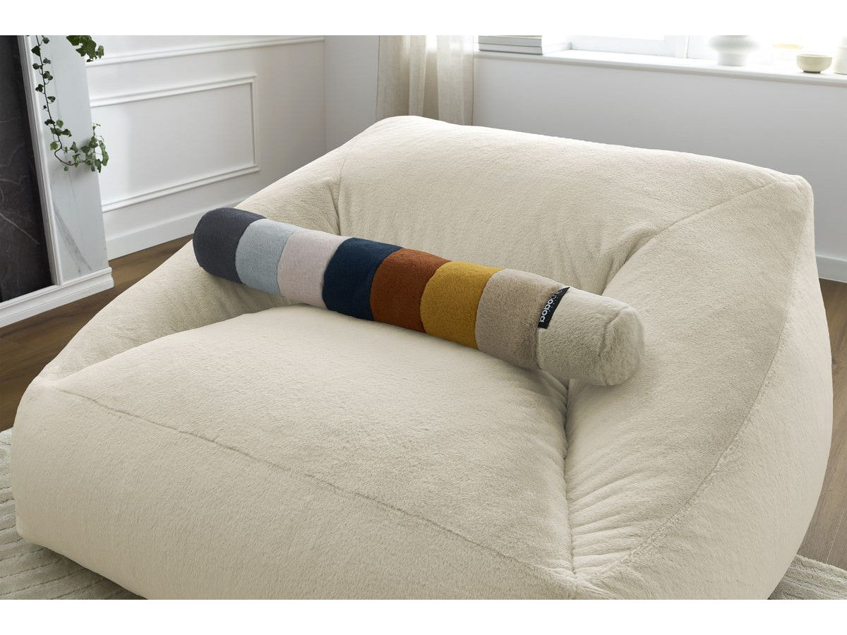Pouf ultra moelleux LILIBET tissu imitation fourrure