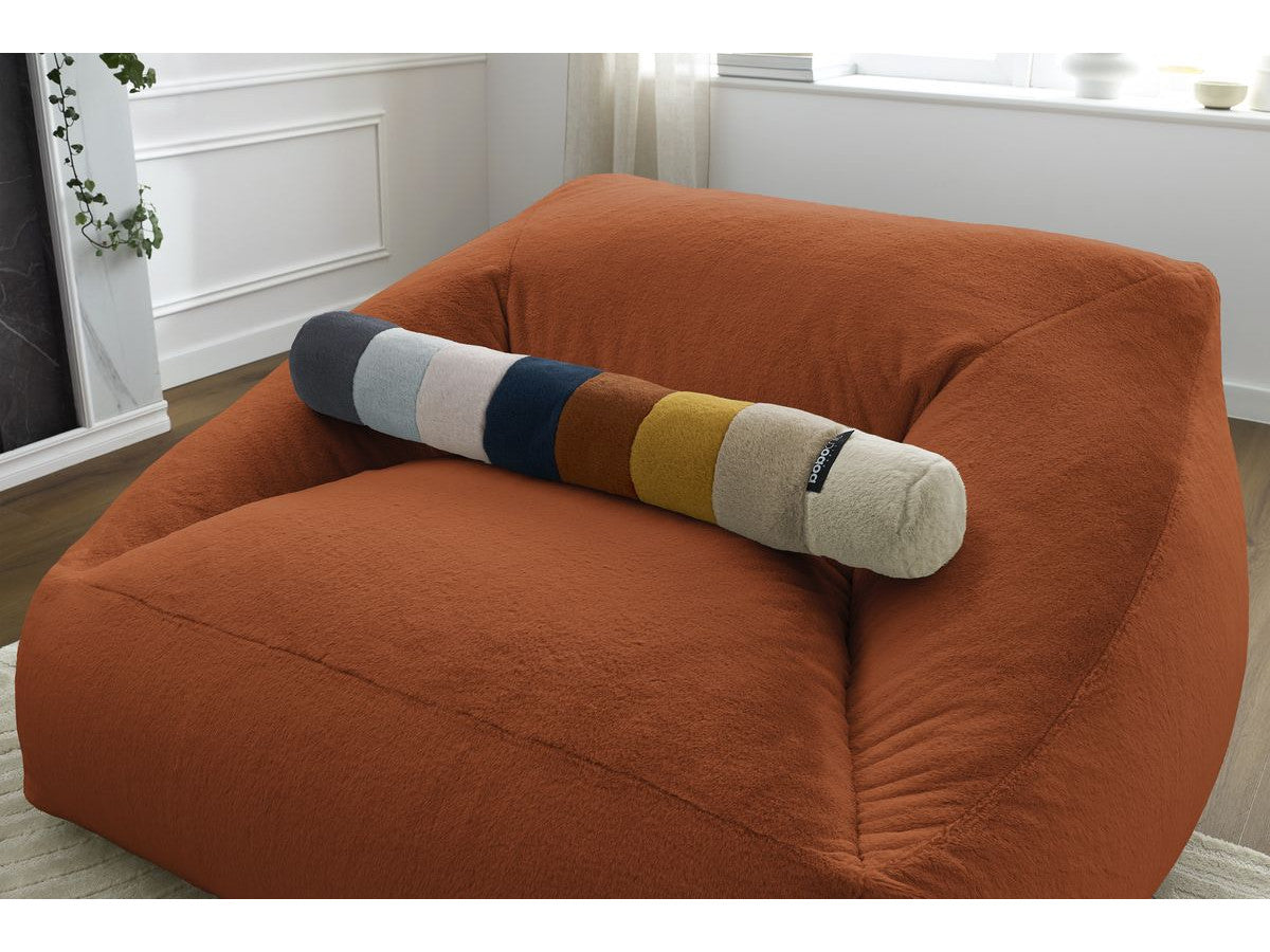 Pouf ultra moelleux LILIBET tissu imitation fourrure