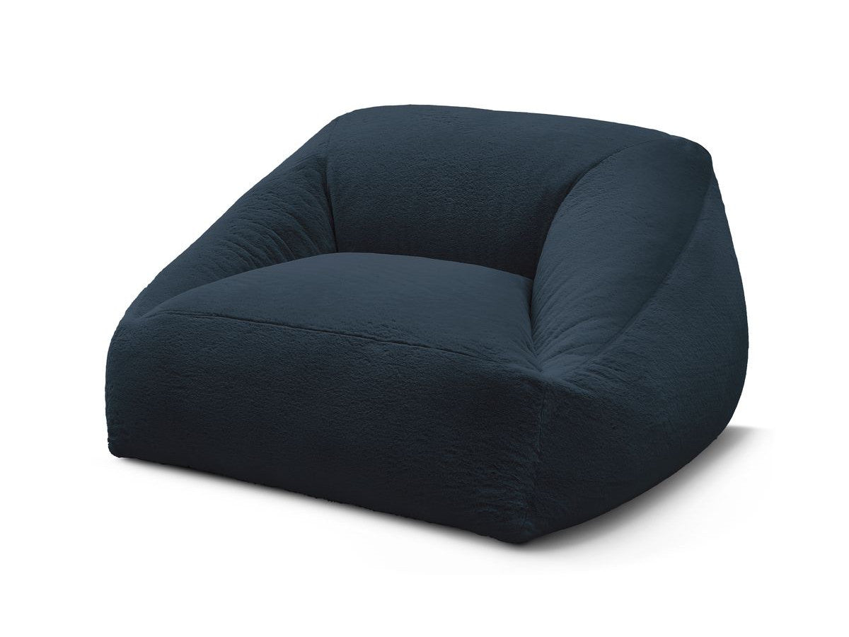 Pouf ultra moelleux LILIBET tissu imitation fourrure