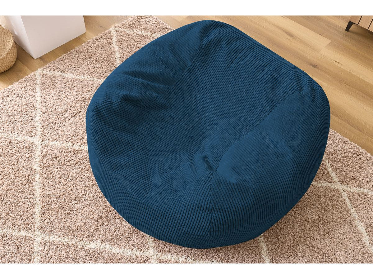 Ultrazachte poef VOLTAIRE ribfluweel