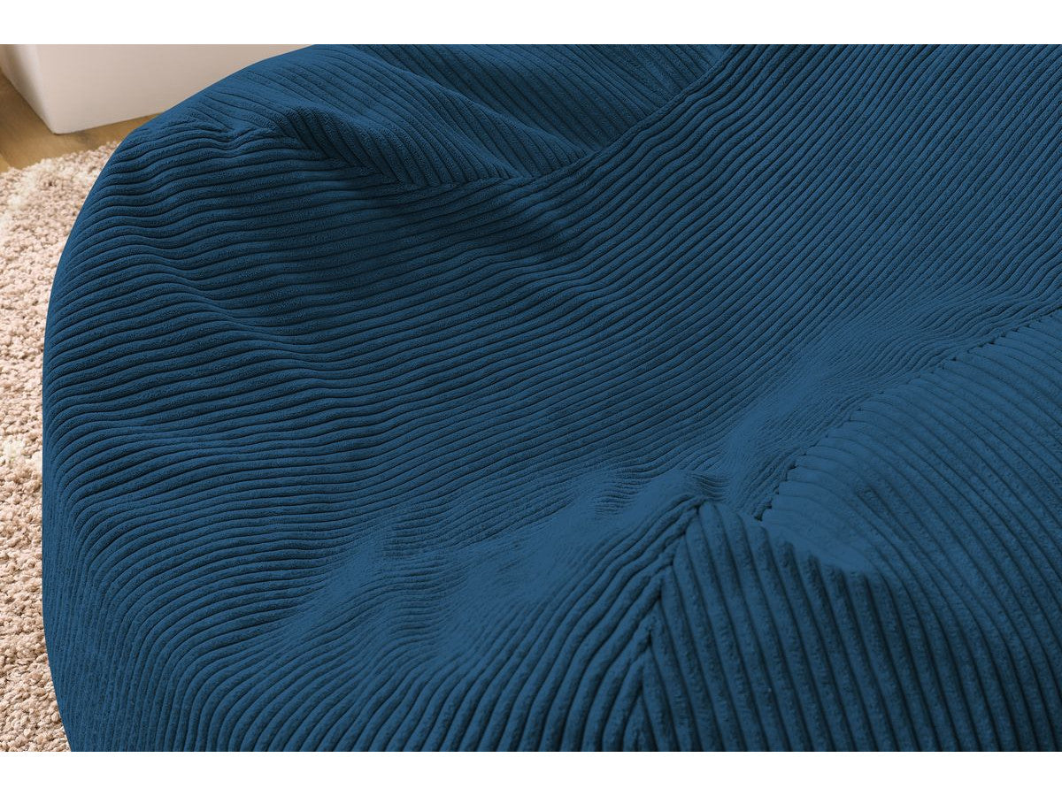 Ultrazachte poef VOLTAIRE ribfluweel